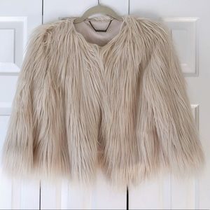 Elie Tahari Faux Fur Jacket